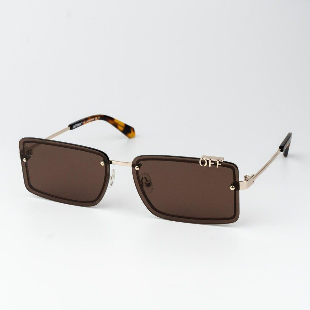 SALE!!! Off-White TAMPA Women Sunglasses Brown Rectangular OERI13N TAMPA 7664